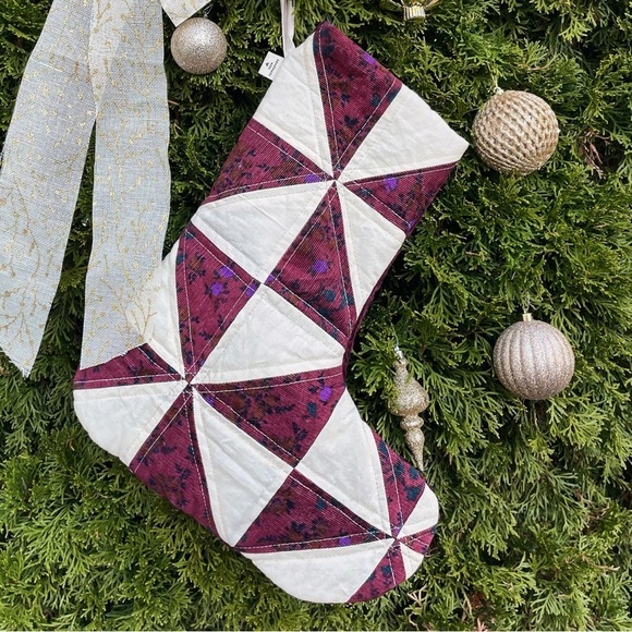 Handmade Luxury Quilted Christmas Stocking - Picture 1 of 6